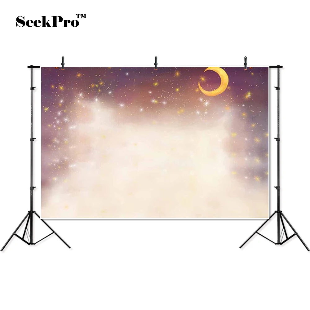 

Тонкие виниловые звезды Мерцающая Луна блестящие Дети Фото фоны печатные профессиональные для помещений Фотостудия фоны