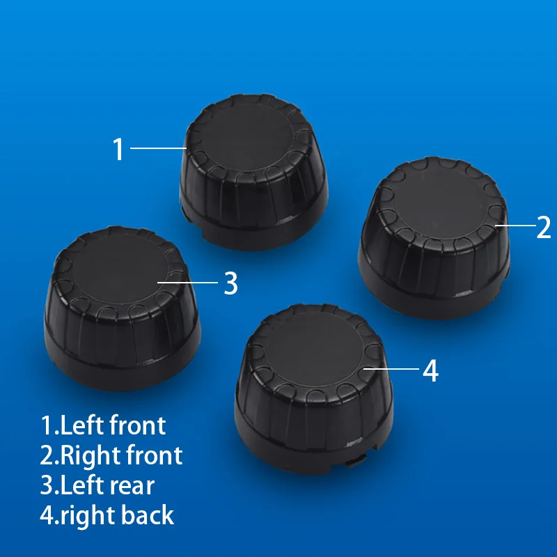 Цифровая Солнечная TPMS беспроводная система контроля давления в шинах дисплей