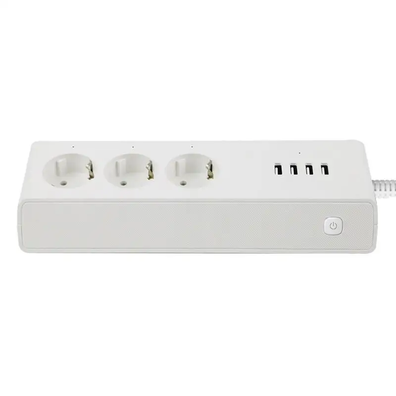 SS06 ЕС Plug Wi Fi Smart Мощность ж/3 розетки переменного тока + 4 Порты usb приложение