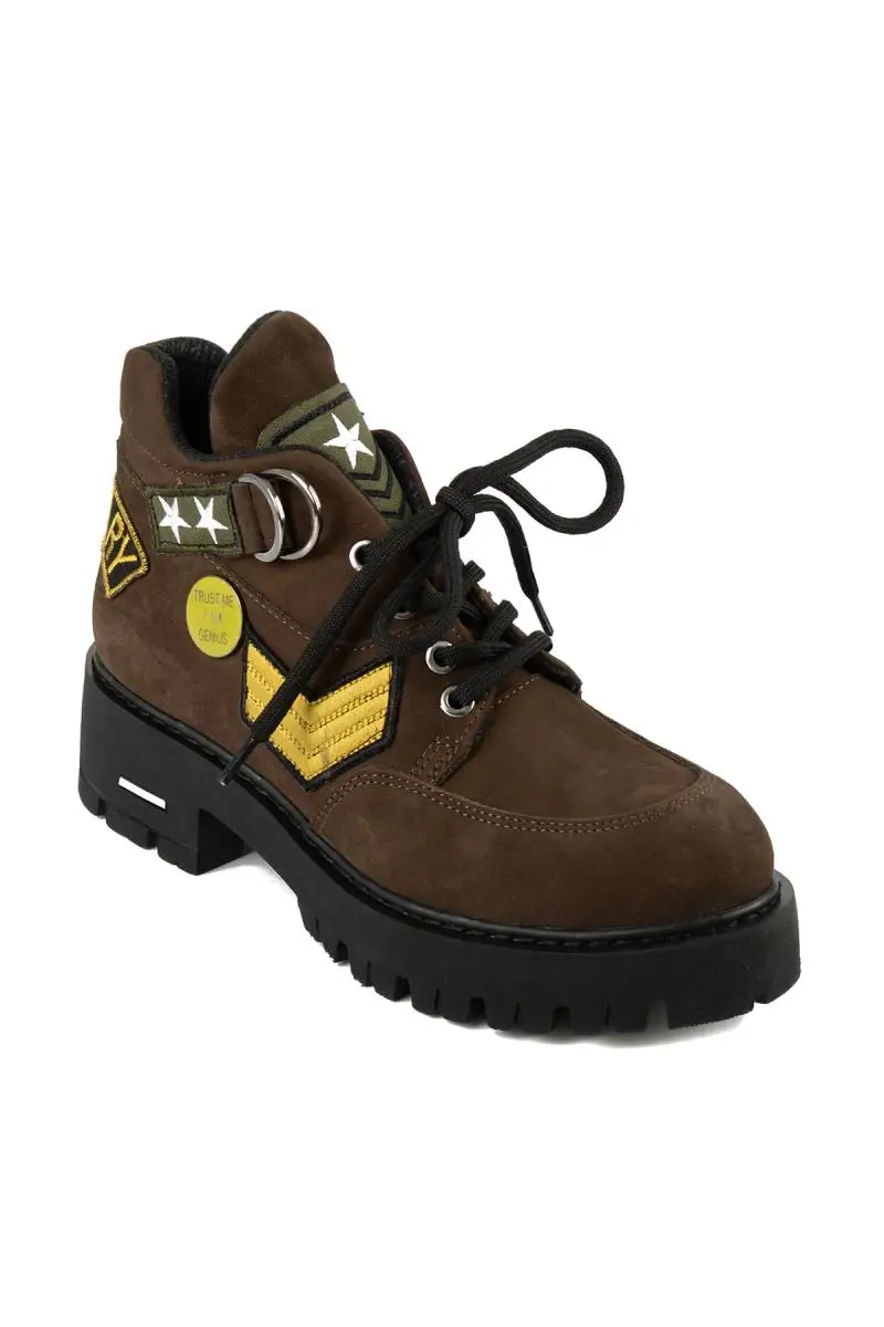 Bambi Genuine Leather Light Brown Women 'S Boots E0226026101 |