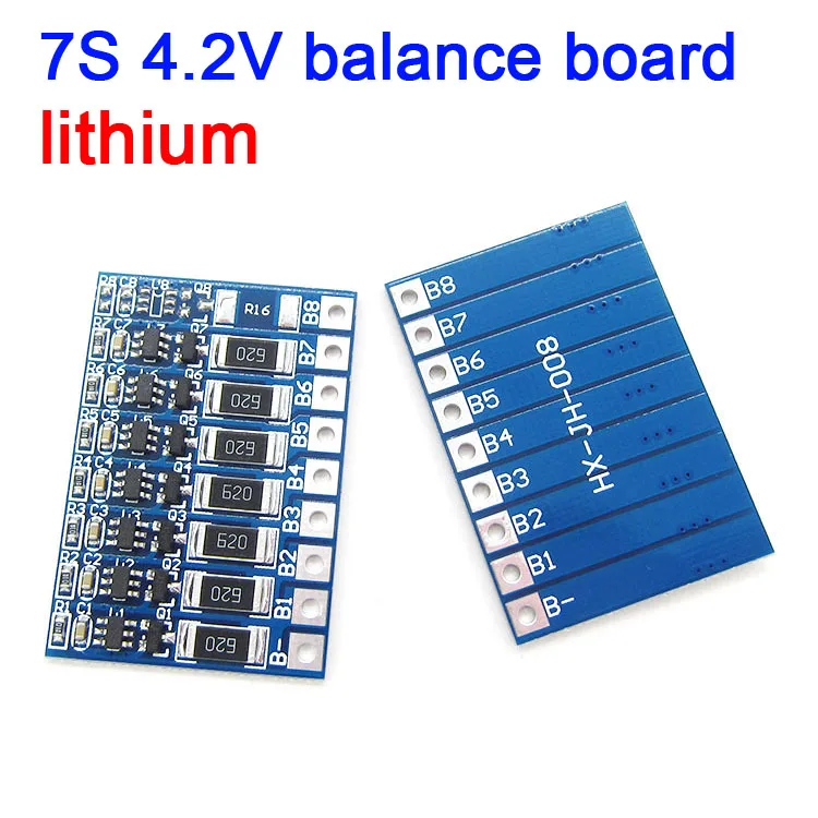 

7S 4.2v li-ion batteries balancer board lithium balncing full charge battery balance board 7*3.7V 7 cell