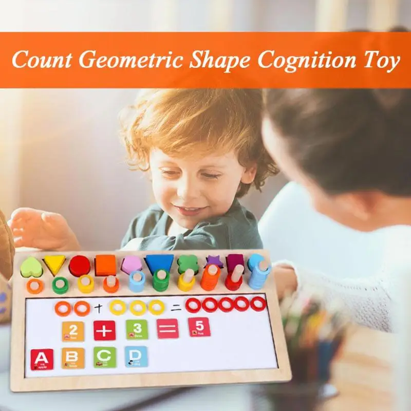 Дошкольные деревянные игрушки Монтессори геометрическая форма познание