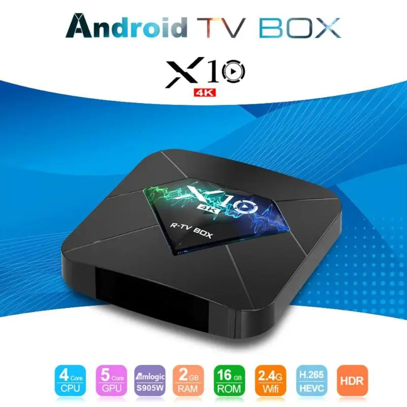 Новый ТВ бокс X10 Android 7 1 S905W четырехъядерный приставка WiFi 4 K медиаплеер