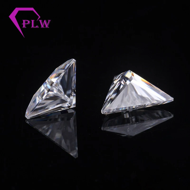 Заводская цена 0 5 карат мм D Цвет треугольник Муассанит положительный