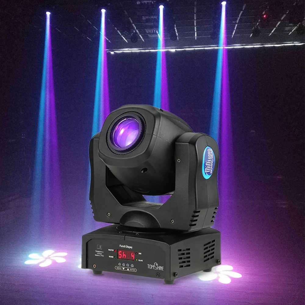 Движущаяся головка для вечеринки 80 Вт DMX512 Автоматическое вращение 9 / 11 каналов