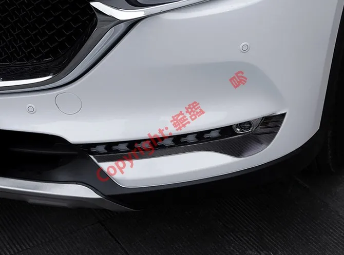 Carbon Fiber Style Front Fog Light Trim For Mazda CX-5 2017 2018 2019 | Автомобили и мотоциклы
