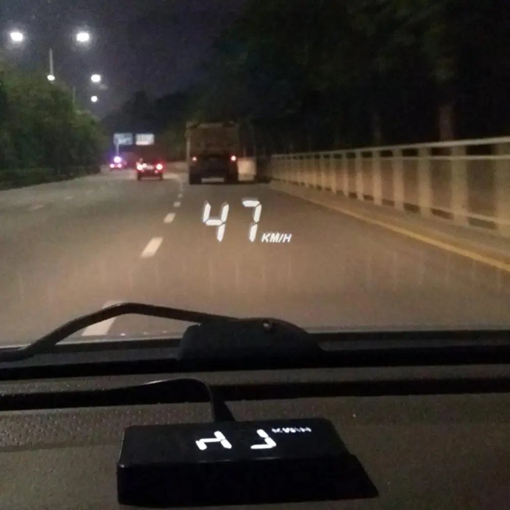 Автомобильный HUD Дисплей OBD2 II EUOBD система предупреждения о превышении скорости