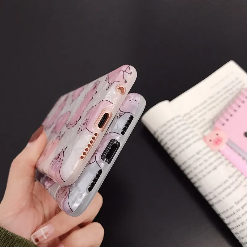 STROLLIFE Cute Cartoon Pig Phone Case For Huawei P10 P20 Plus Honor 9 10 Diamond Patttern Cover Mate 20 Pro Nova 2s 3 3i |