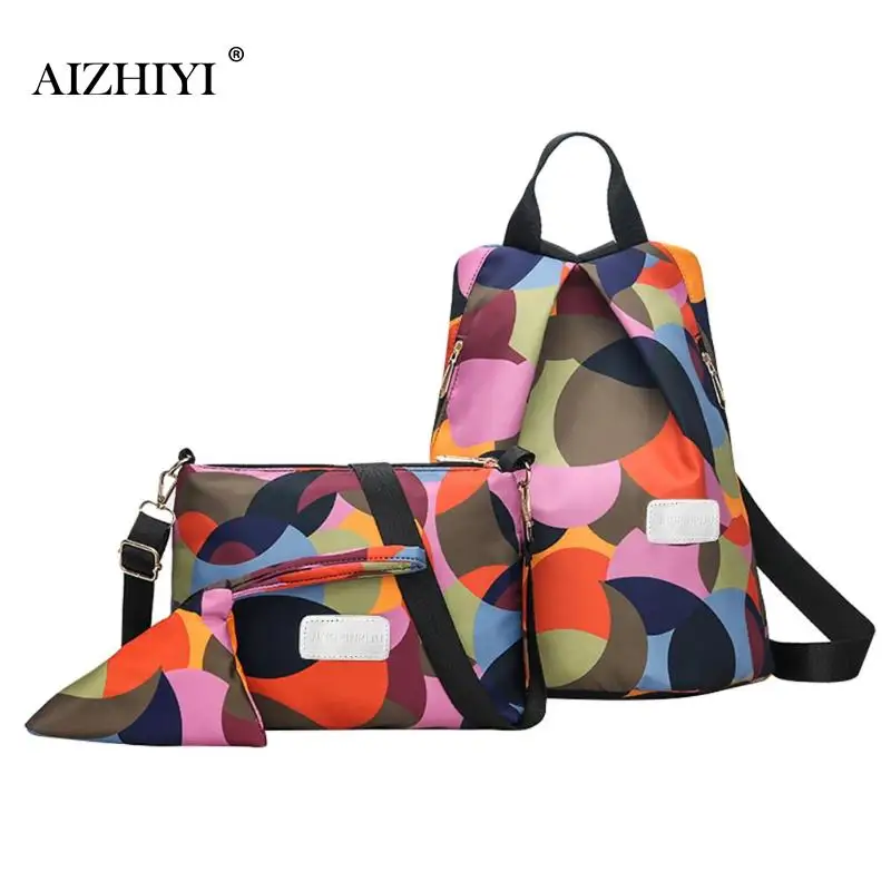 Женский многофункциональный рюкзак из ткани Оксфорд повседневный с защитой от