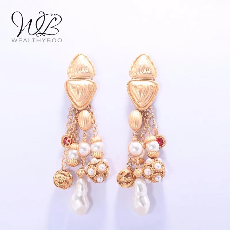 WEALTHYBOO Новинка ZA подвеска неправильной формы серьги женские ювелирные изделия