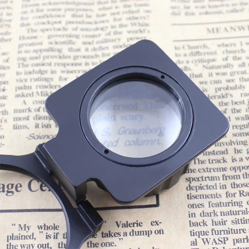 CHUDA 15X Pocket Folding Standing Magnifier Pigeon Eye Scale Magnifying Glass For Printing Fabric Reading Jewelry Repair | Инструменты