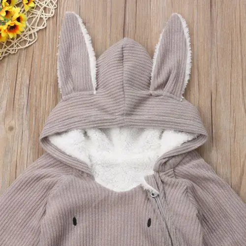 Комбинезон с капюшоном для новорожденных девочек милый комбинезон ушками мышки