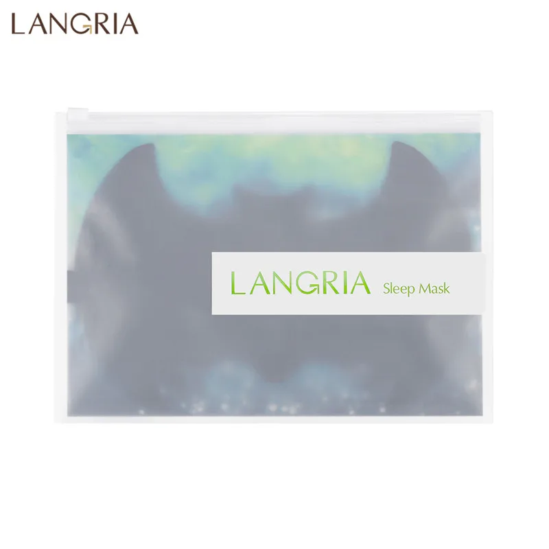 LANGRIA Супергерой маска для сна 3D Контурная форма без давления на глаза Легкая