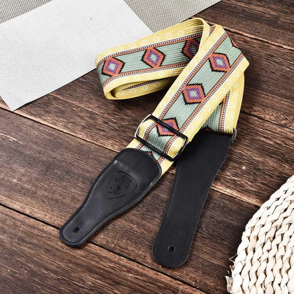 Ремень в стиле панк для электрогитары бас акустическая деревянная гитара