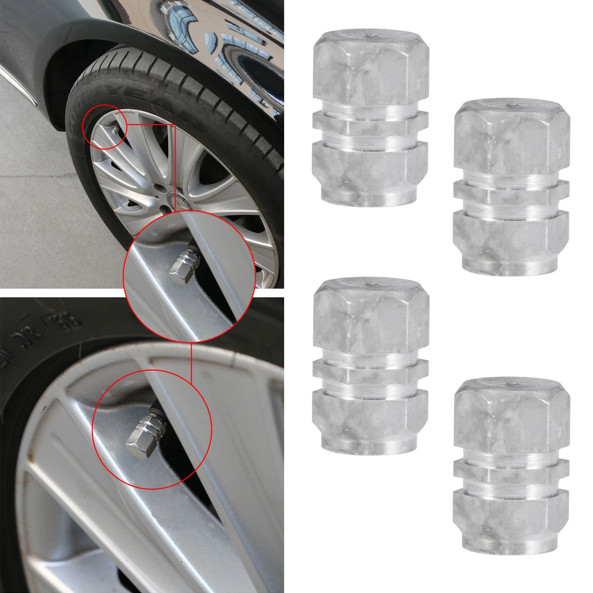 4 шт. шиномонтажный клапан Премиум Универсальный алюминиевый сплав прочные