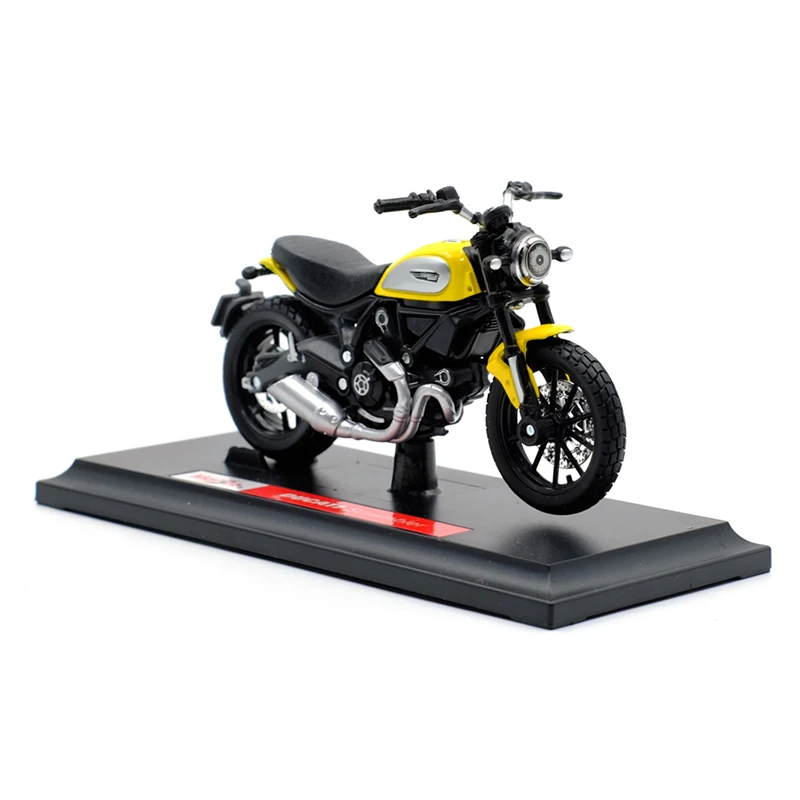 Скремблер MAISTO 1:18 модель литая мотоцикла из сплава реальная короткопоглощающая