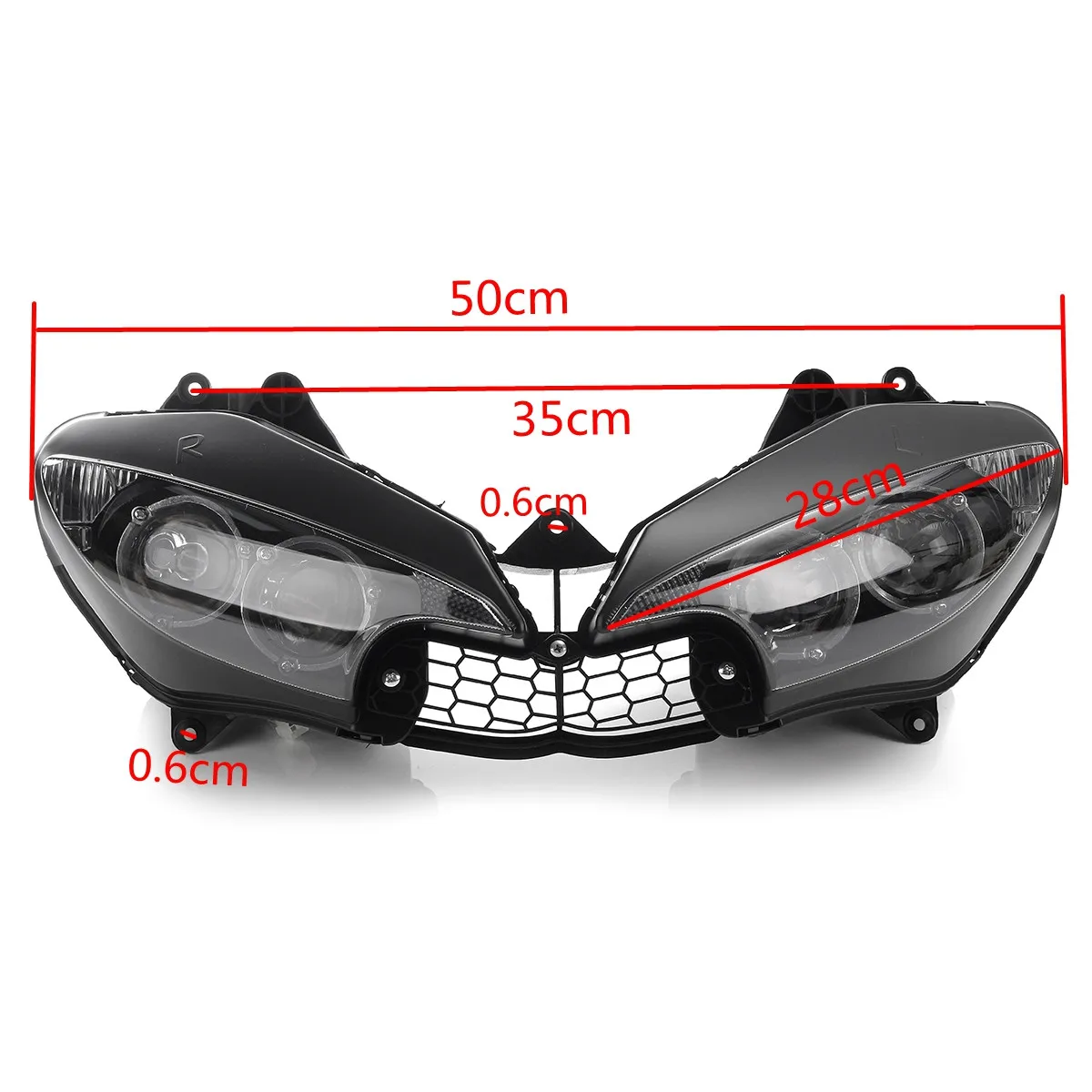 Для 2003 2005 Yamaha Yzfr6 Yzf R6 передняя фара мотоцикла прозрачная 2004 Стайлинг| |