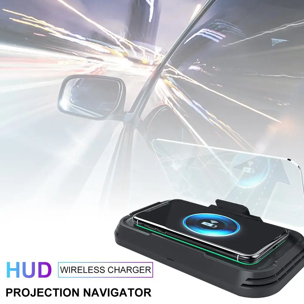 Автомобильный мобильный беспроводное зарядное утройство для телефона с HUD