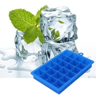 large grids silicone ice tray diy ice cream maker square shape form for ice fruit ice mold kitchen bar drinking accessories