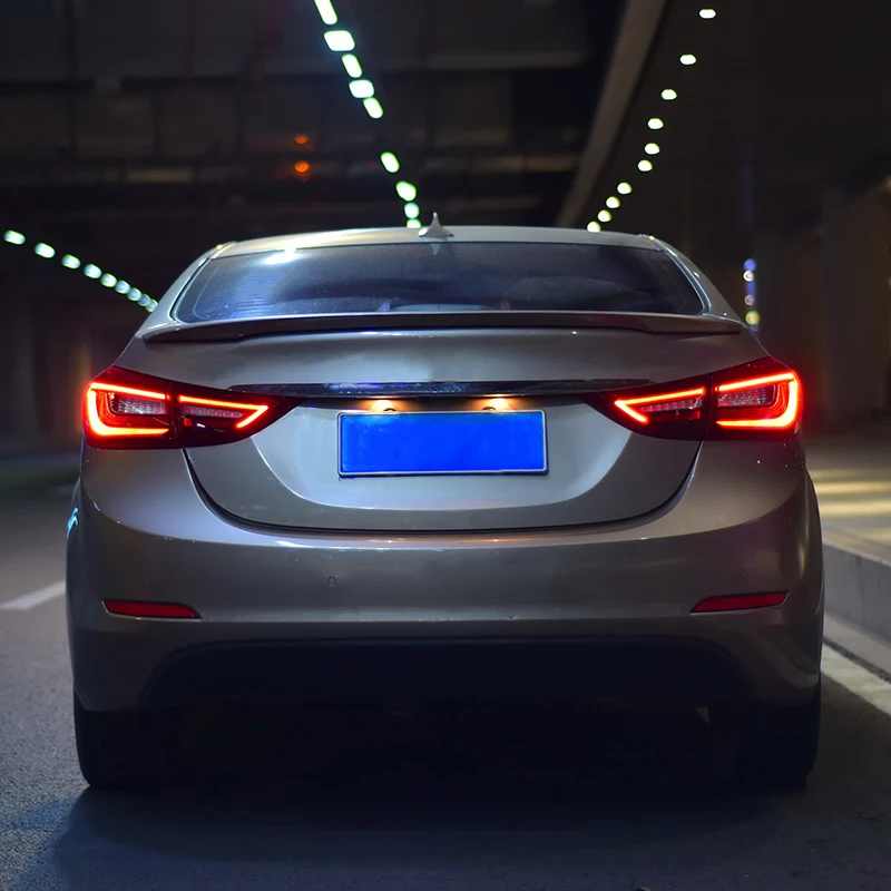 Хвост светильник в сборе для Hyundai Elantra 2012 2016 светодиодный вождения стоп сигнал