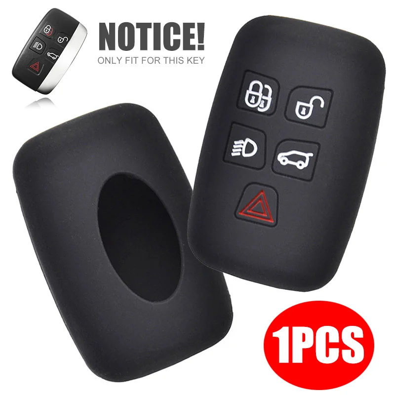 Прочный силиконовый чехол для ключей Land Rover 5 кнопок ключ обнаружения 4 Freelander 3 Range