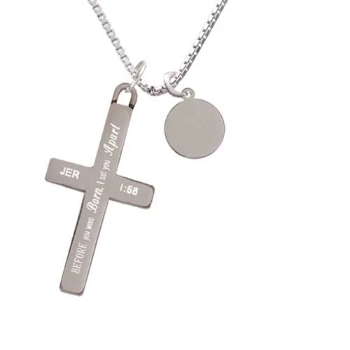 10 мм Пустой диск я поставил вас отдельно крест ожерелье|Подвески| |