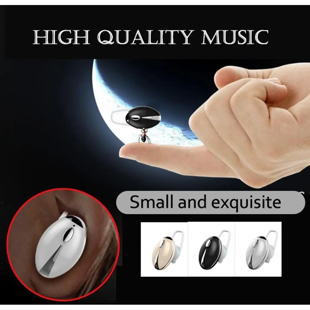 Общие Беспроводные Мини Bluetooth наушники стерео вкладыши спортивные простой