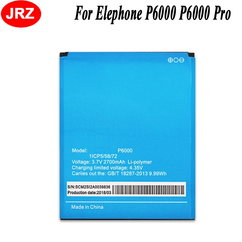 Аккумулятор для Elephone P6000 2700 мАч Bateria Batterij AKKU|battery for|2700mah batteryelephone p6000 battery |