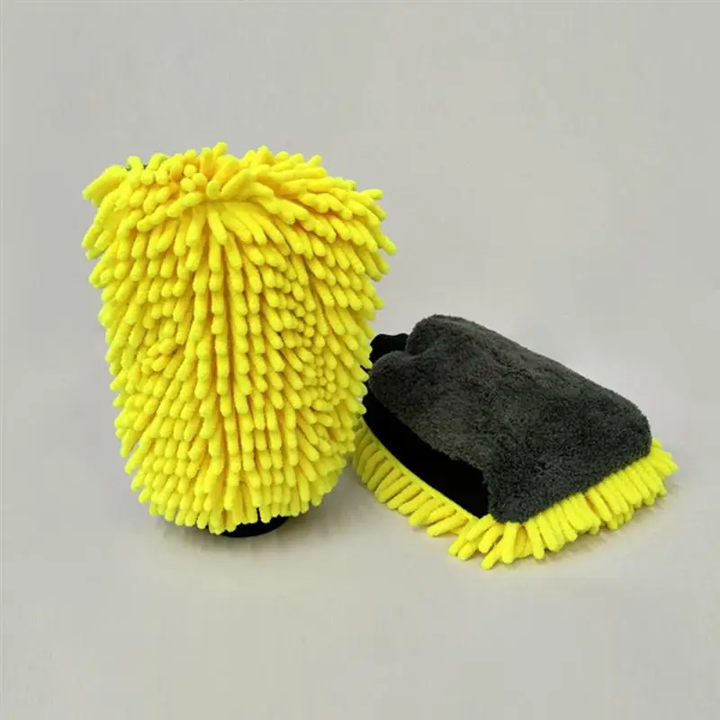 1 шт. мойка для автомобиля из микрофибры и синели с водонепроницаемым вкладышем