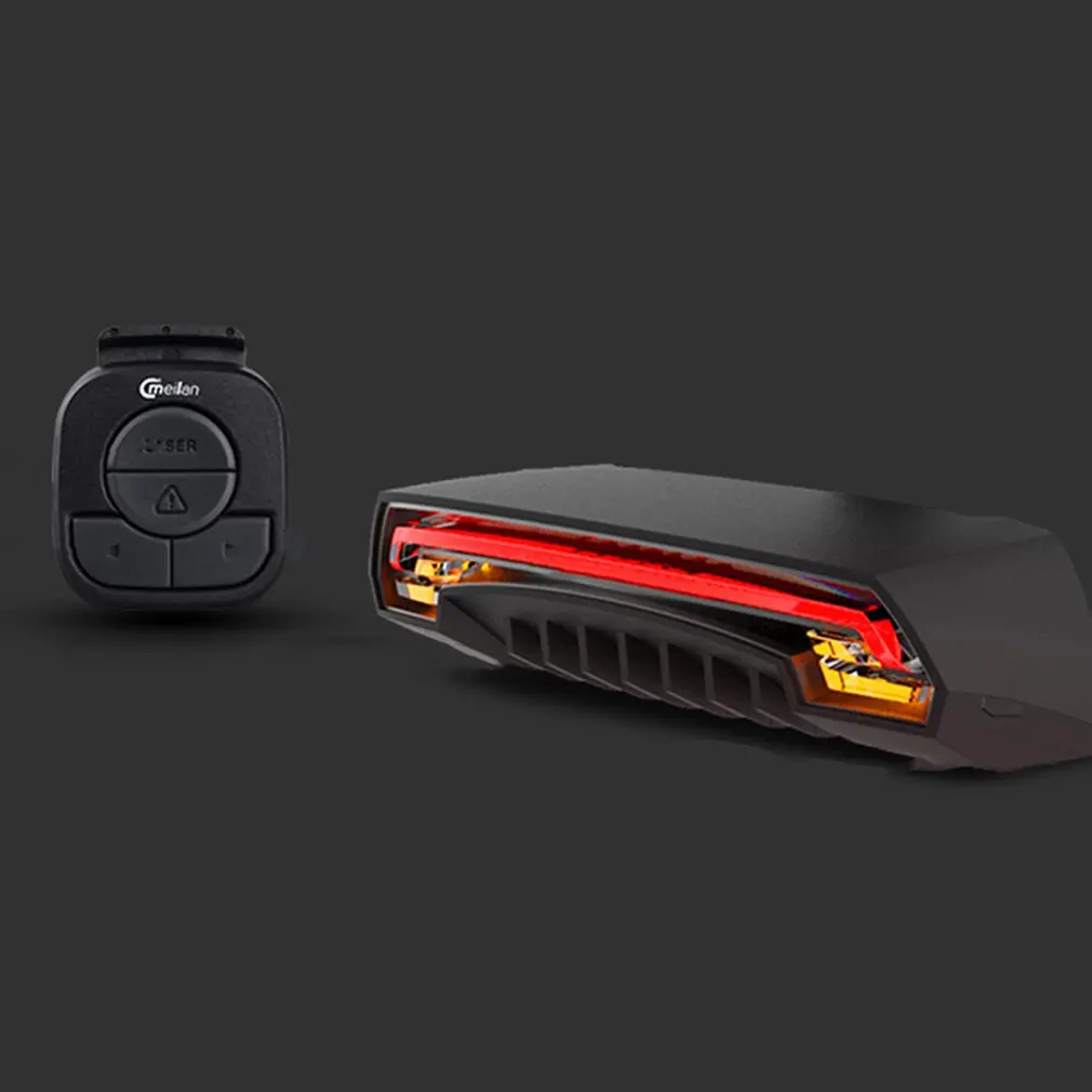 Meilan X5 Беспроводной велосипедный задний Фонарь лазер фонарь Smart USB Перезаряжаемые