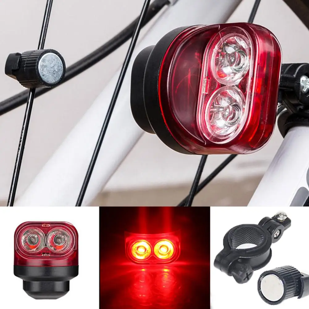 Professional Cycling Bike Bicycle Magnetic Induction Light Safety Warning Rear Tire Lamp | Спорт и развлечения