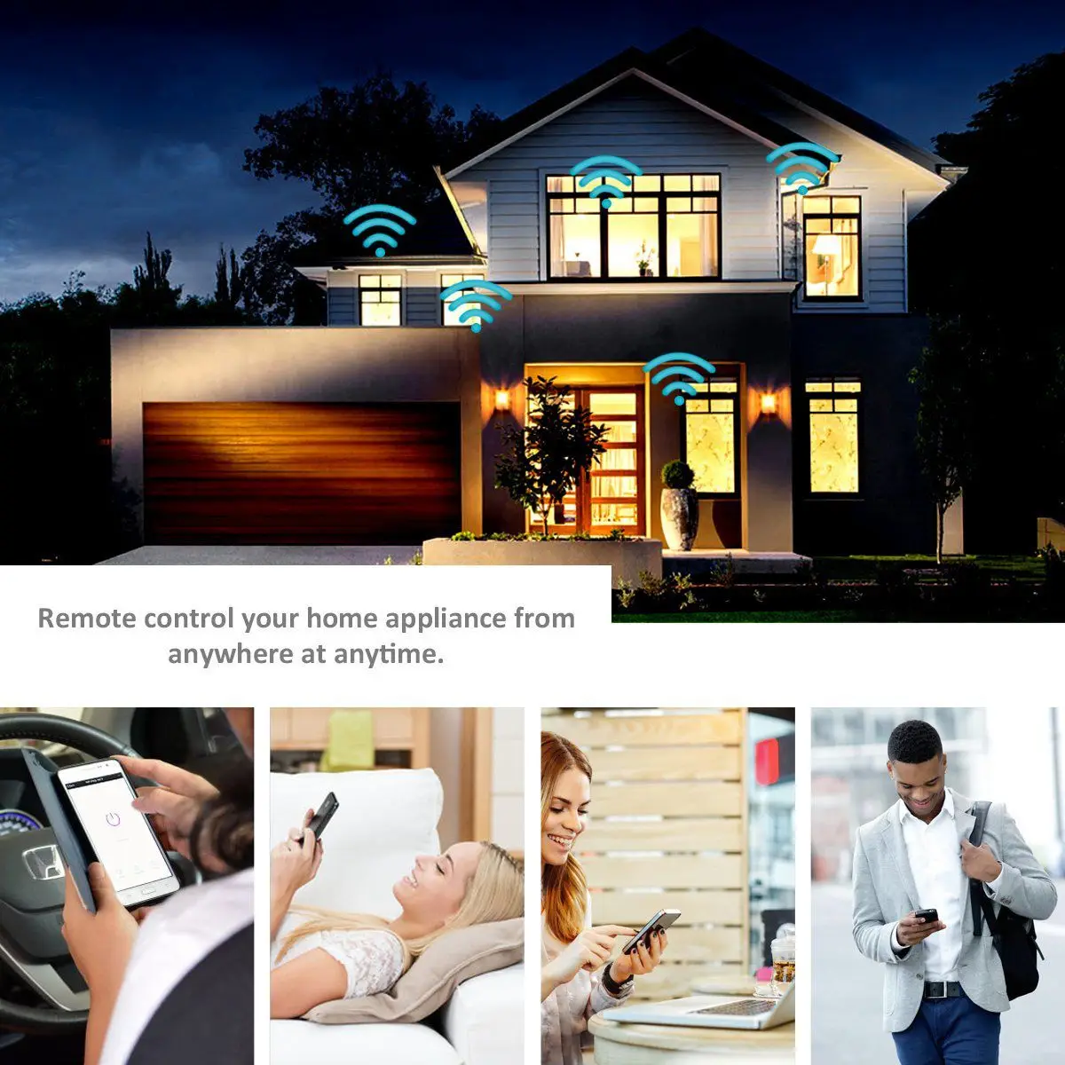 Смарт разъем Hyleton Wifi умная розетка для дома 10A Голосовое управление бытовая