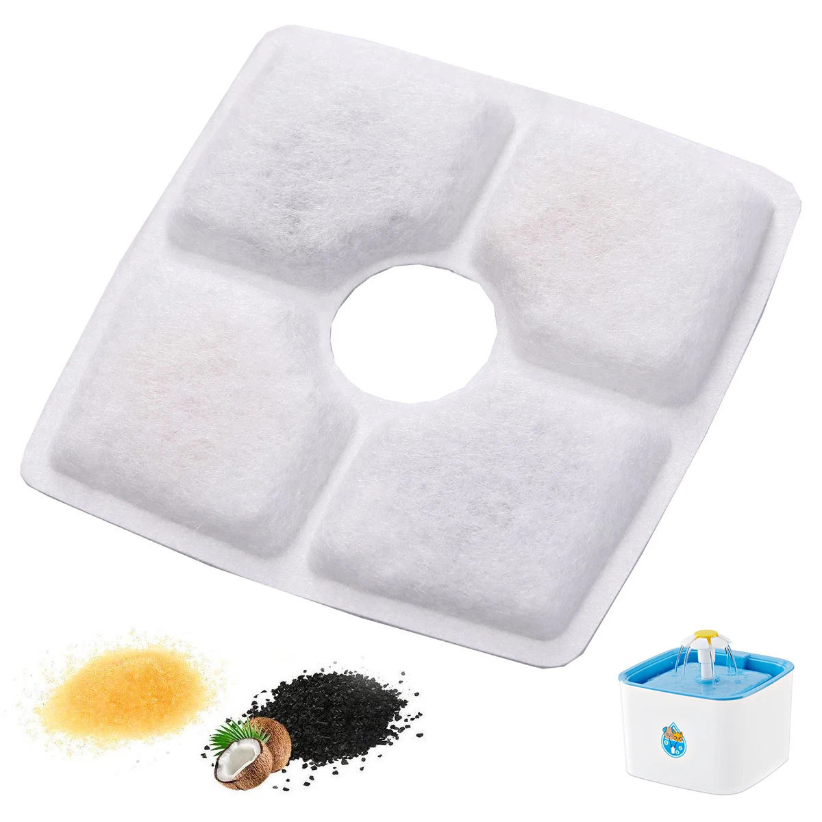 4 шт. в упаковке 3 стадии фильтрации с активированным углем сменные фильтры для