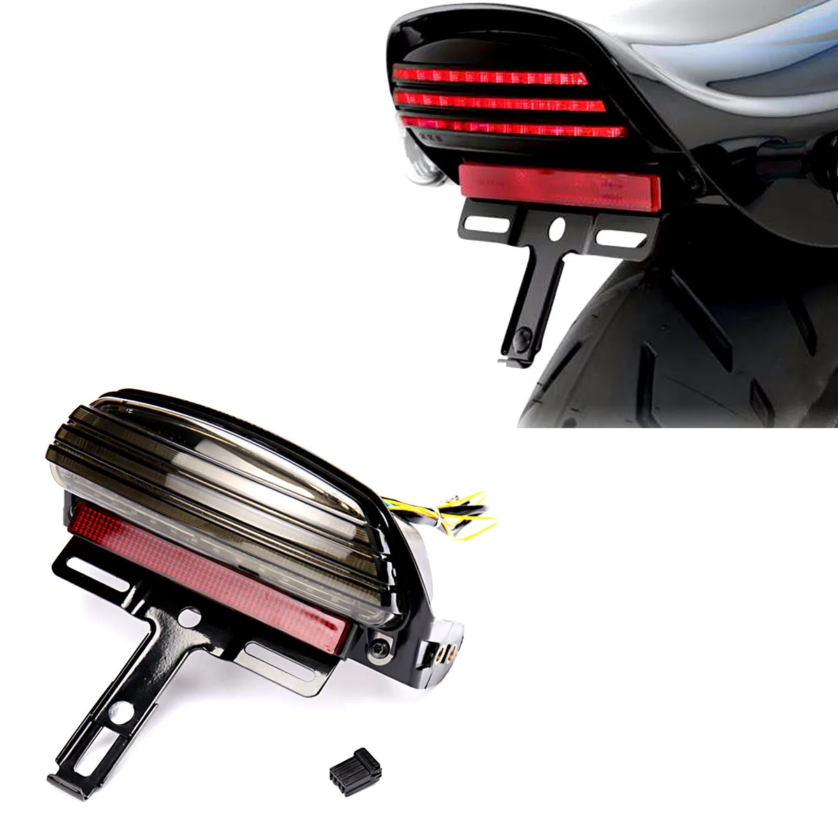 Светодиодный стоп сигнал для Harley Dyna Fat Bob FXDF FXST 2006UP|harley fender|fender harleylight harley |