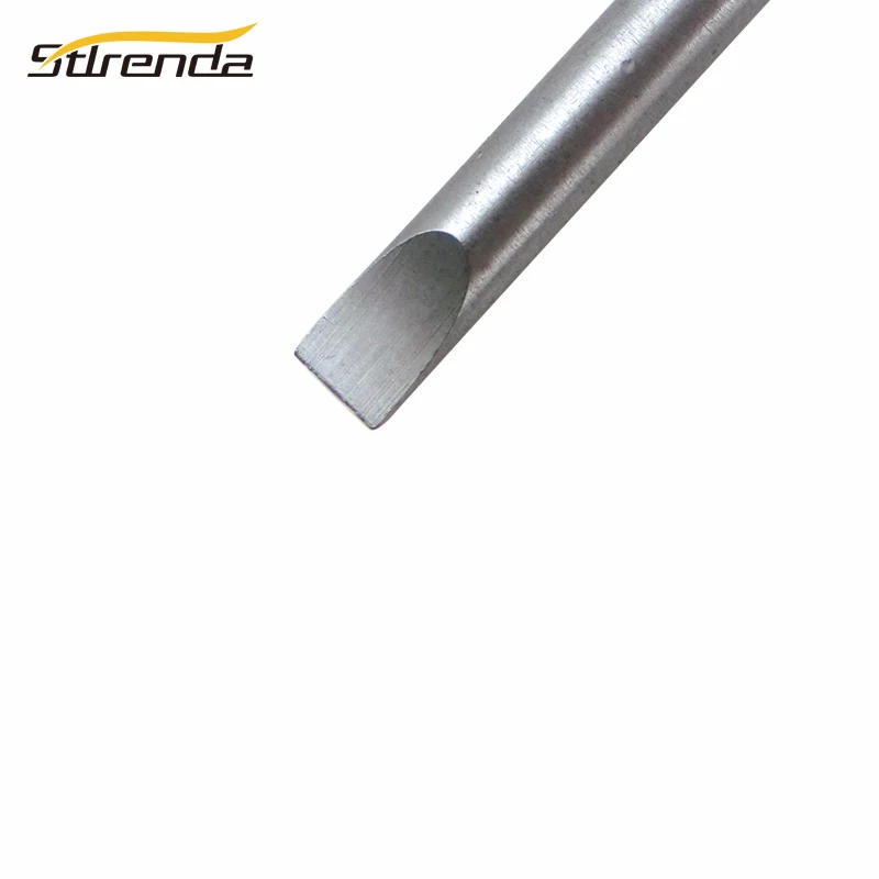 STLRENDA 10pcs Slotted Screwdriver Bit set 60mm/100mm S2 Steel Tip Flat Head Bits 5mm Round Shank Screw Driver Tools | Инструменты