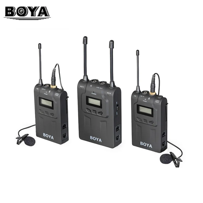 BOYA BY WM8 Pro UHF Беспроводная Система микрофона Lavalier для iPhone 6 видео интервью