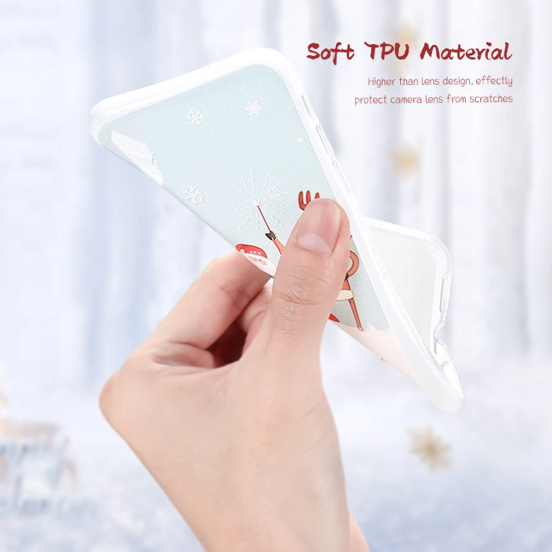 FLOVEME Christmas Phone Case For iPhone X XS Max XR 10 2019 New Year Cases 6 6S 7 8 Plus Cover Fashion Accessories |