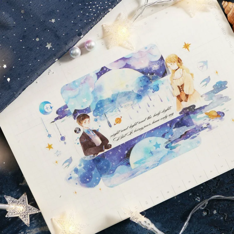 1 шт. цветок фольги Kawaii Васи Лента Скрапбукинг набор маскировочной клейкой ленты