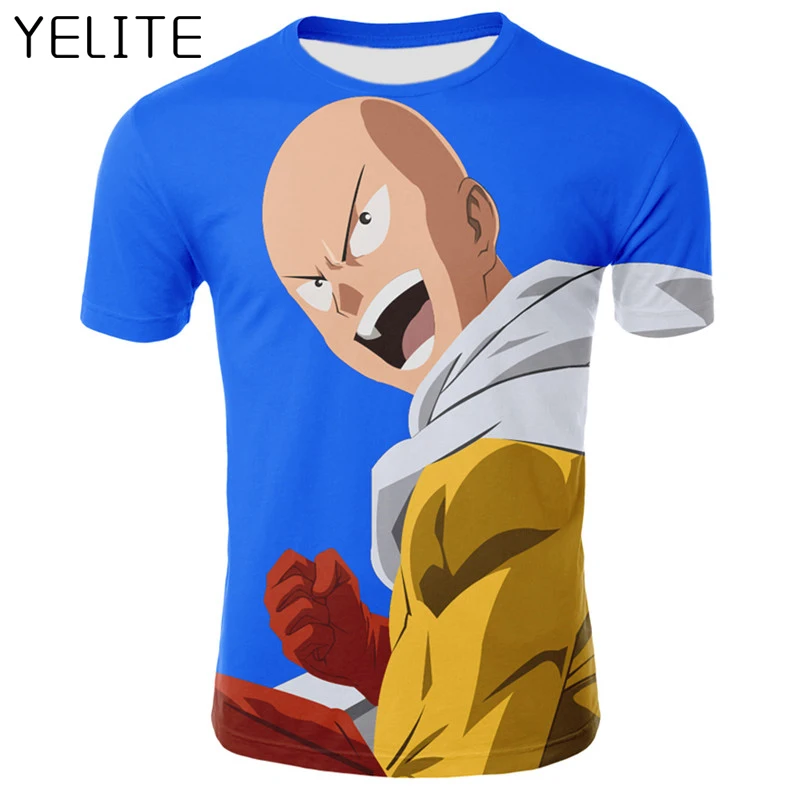 YELITE футболка с 3D принтом Футболка героями мультфильмов 2019 новейшая уличная
