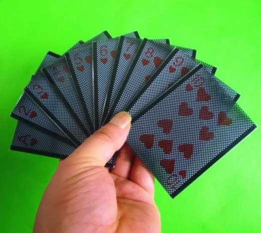 10 adet WOW kol plastik kart kalp seti, kart sihirli hileler yakın kart değişimi hile pervane illüzyon sihirbaz eğlenceli