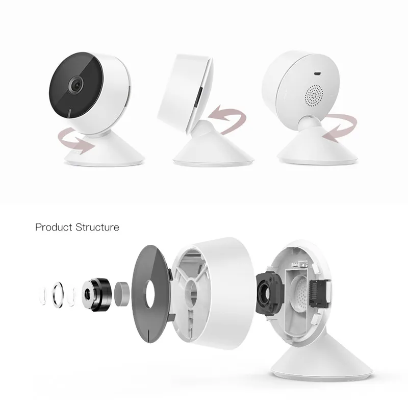 Ip-камера Digoo DG-Mini8 HD 1080P Беспроводная с поддержкой Wi-Fi и функцией ночной съемки |