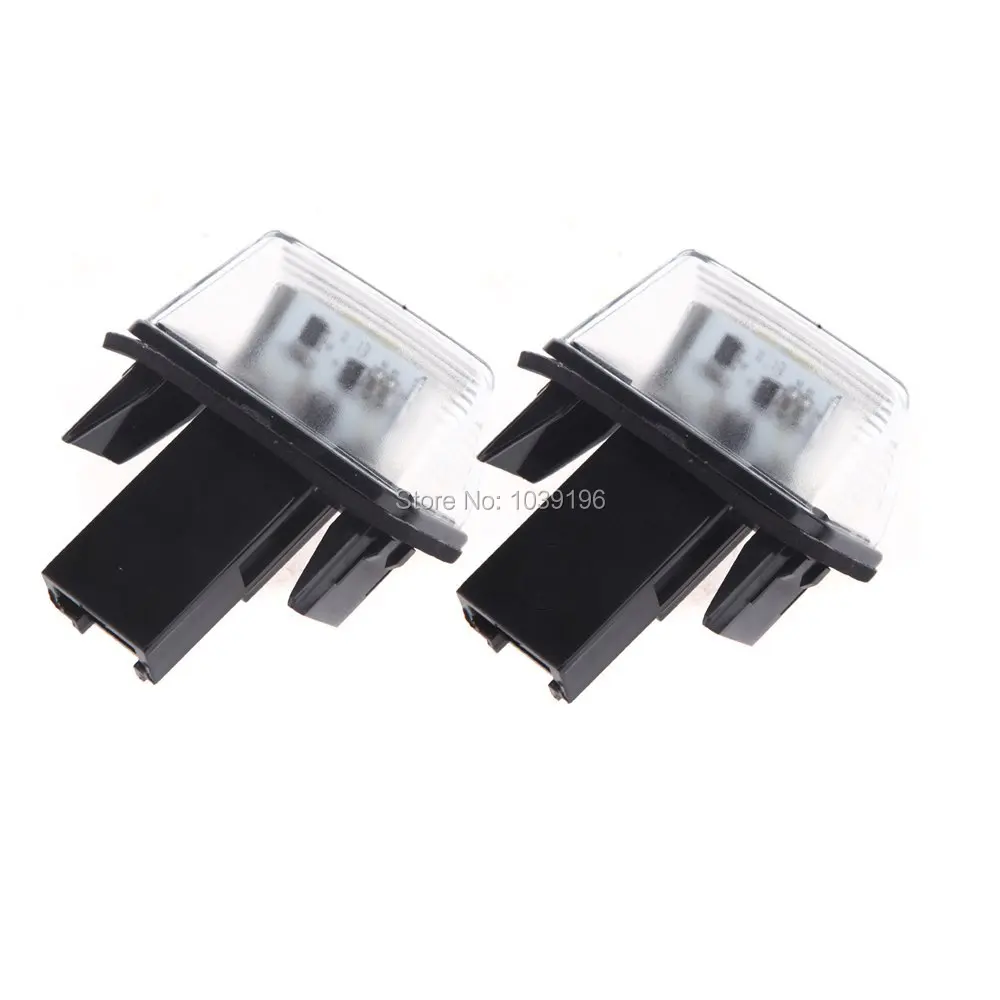 2 светодиодный ных лампы для номерного знака Peugeot 206 207 307 308 406 5008 Citroen C3 C4 C5 C6 Berlingo SAXO