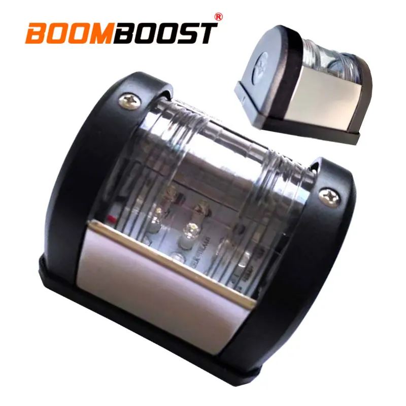 

1 Pc 12V Stainless Steel Waterproof Tail Stern Light Port Bulb 135 Degrees Navigation LED Light For Boat Marine Yacht