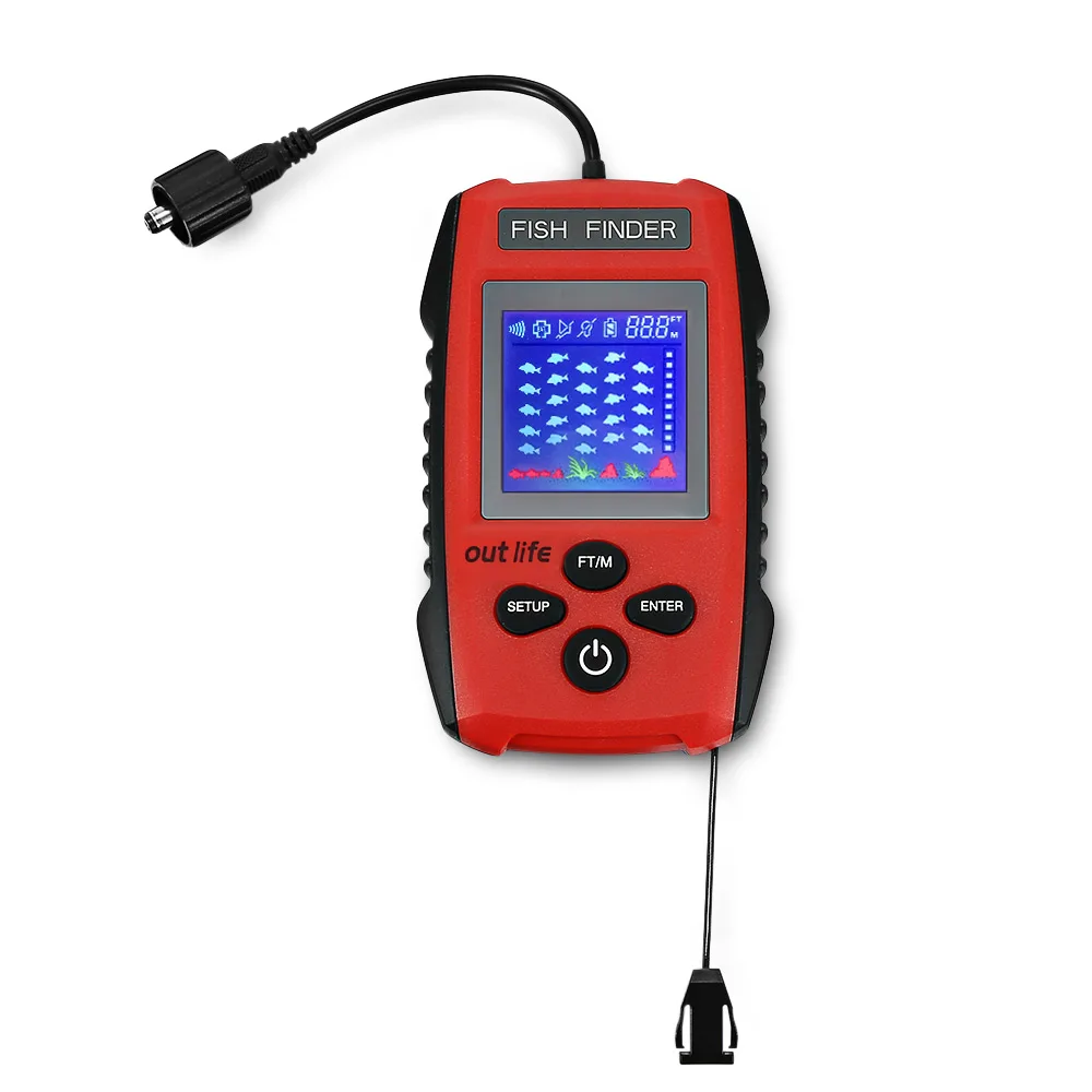 Outlife рыболовный сонар рыболокатор с сигналом преобразователь датчика Fishfinder