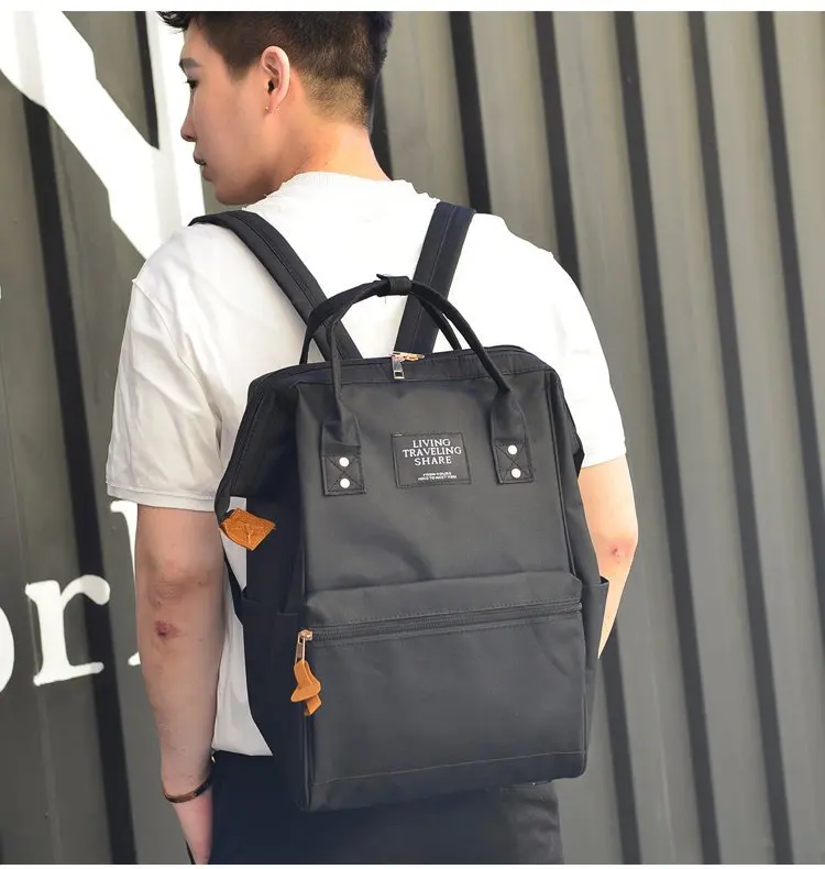 Letter Color Block Satchel Large Backpack Multicolor Women Casual Bags Youth Shoulder Bag Schoolbags for Teenager |