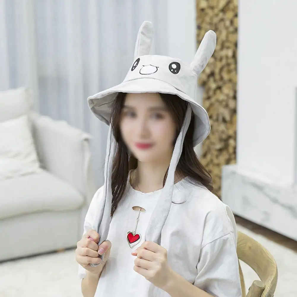 Милые животные плюшевые кролик красивая шляпа забавные движущиеся вверх вниз