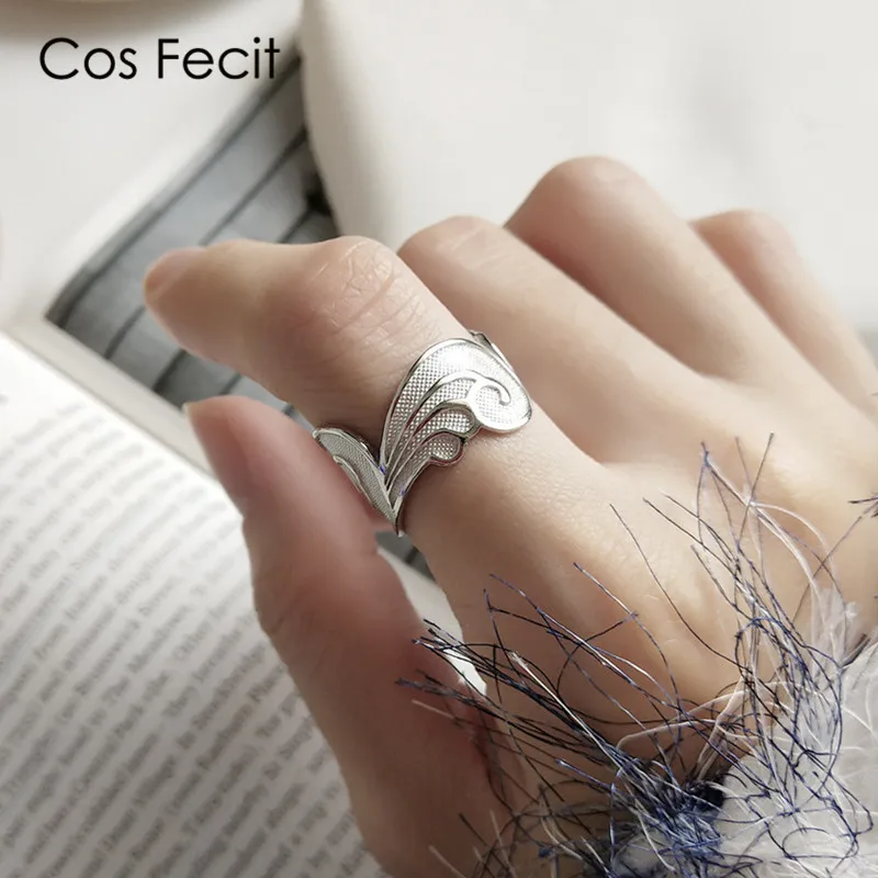 Женское кольцо CosFecit Настоящее серебро 925 пробы с открытым указательным пальцем