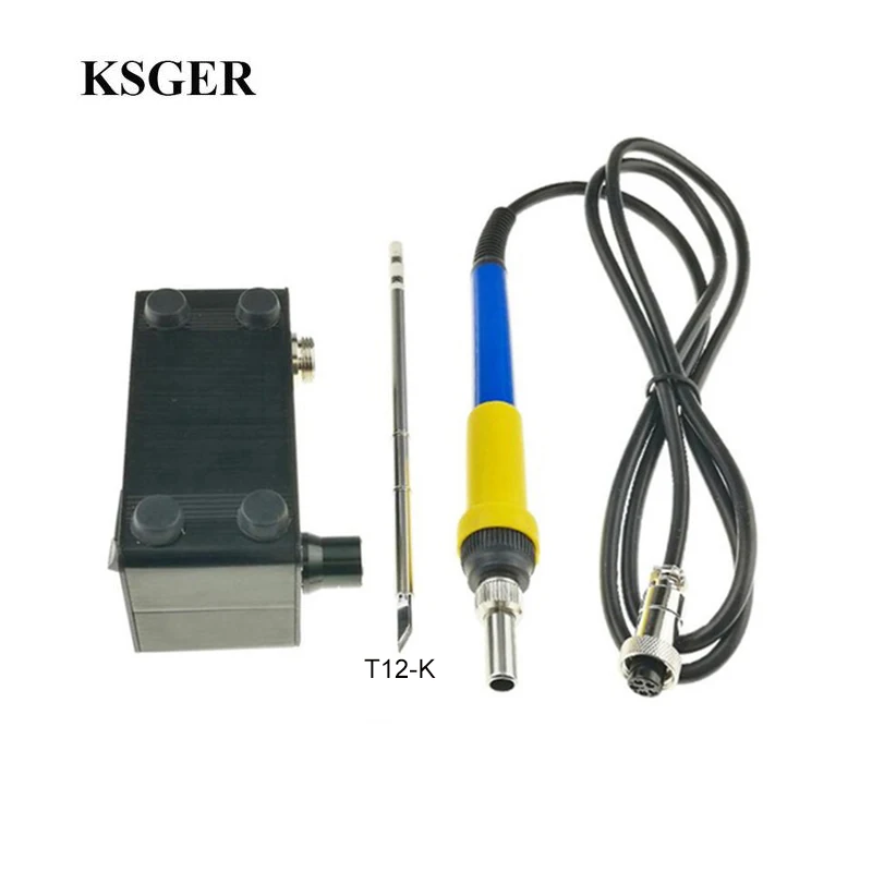 KSGER V2.01 STM32 OLED T12 температурный контроллер паяльная станция 907 ручка K наконечник