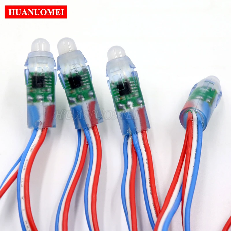 Фото 5 В 12 мм SM16703 Smart Ctrlable RGB Пиксельный модуль Светодиодные WS2811 Пиксельные светильники IP68 Водонепроницаемый светодиодный модуль Свет RGB String №2