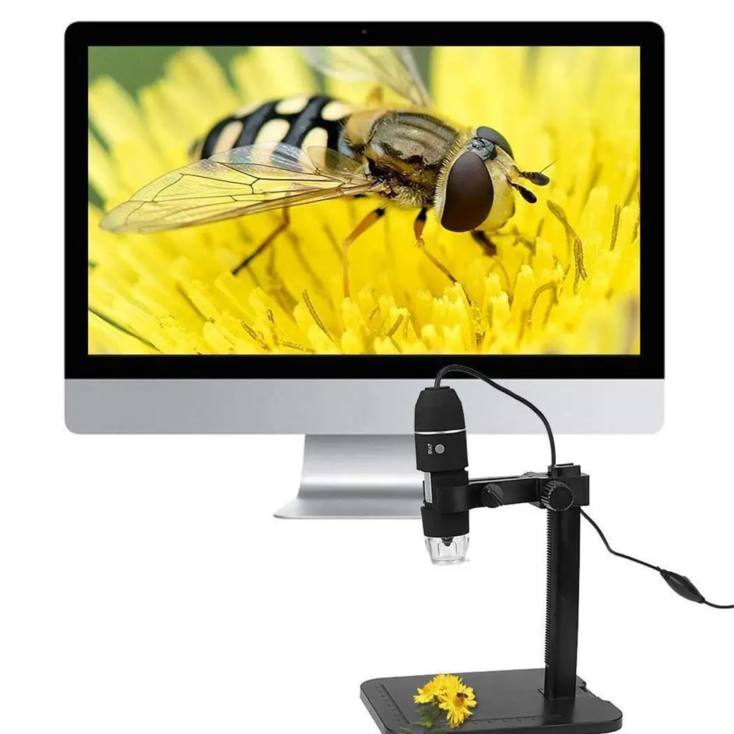 Цифровой микроскоп высокой четкости 8 СВЕТОДИОДНЫЙ Лупа камера USB кабель захват
